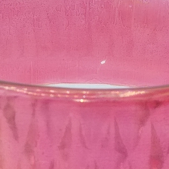 Indiana Glass Ruby Flash Diamond Point Pressed Glass Creamer Sugar Bowl Vintage - Picture 7 of 13